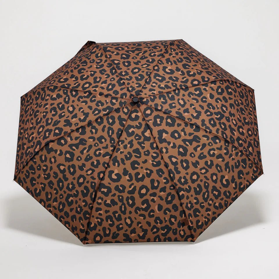 Rose & Lee Co Leopard Compact Eco-Friendly Duck Umbrella Accessories