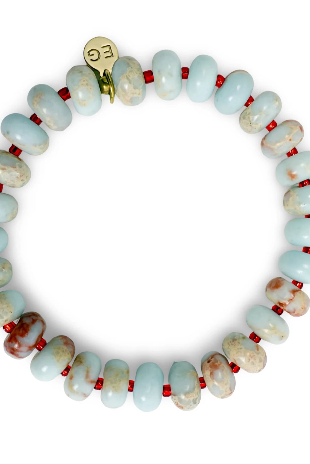 Rose & Lee Co Rondelle Gemstone Beaded Bracelet, Shoushan Bracelets