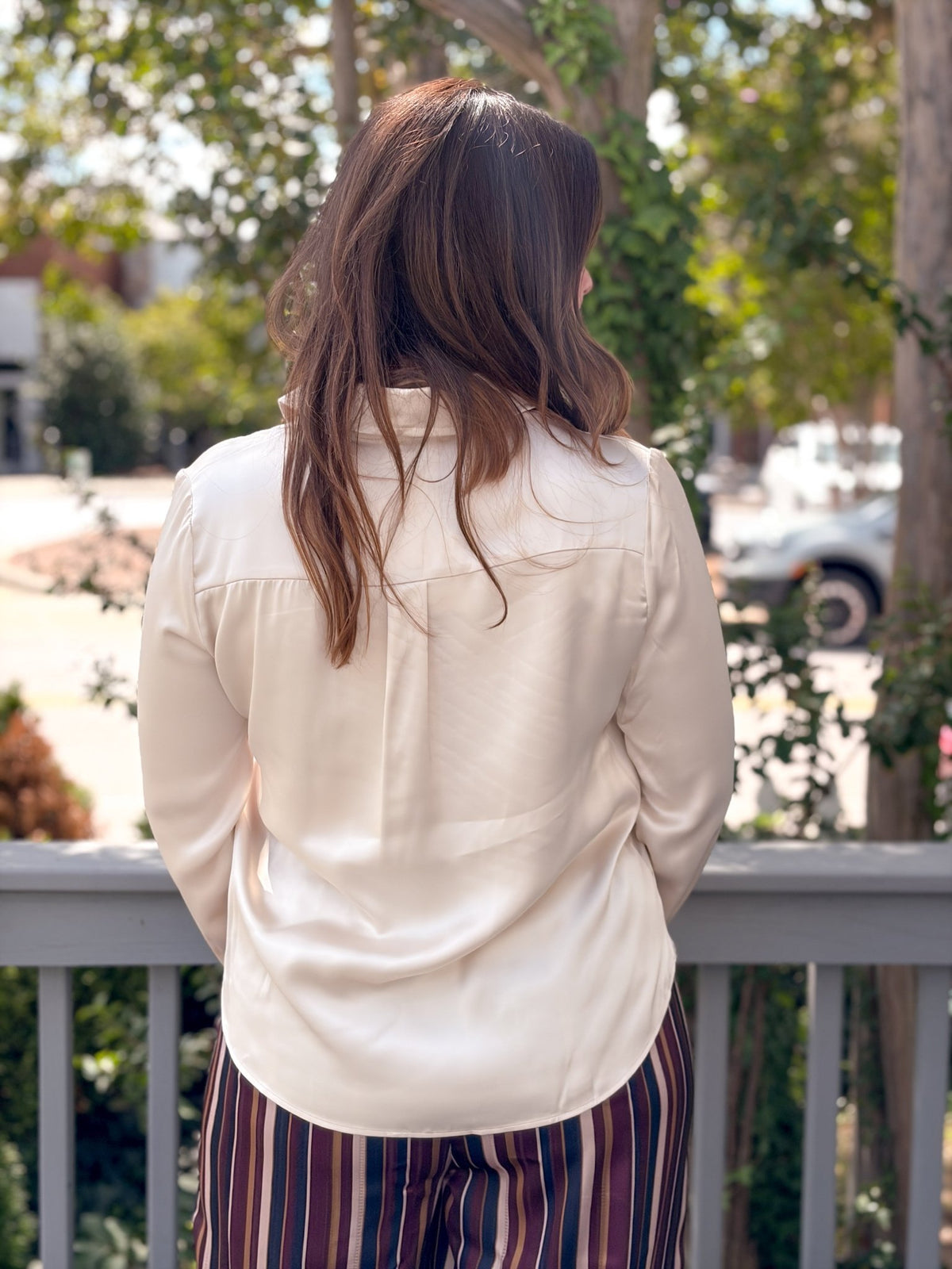 Rose & Lee Co Lilian Top, Ecru Work Tops
