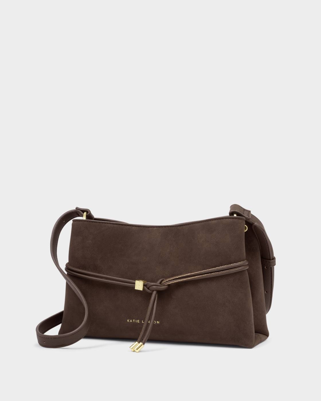 Rose & Lee Co Lori Crossbody Bag, Bitter Chocolate Suedette Bags