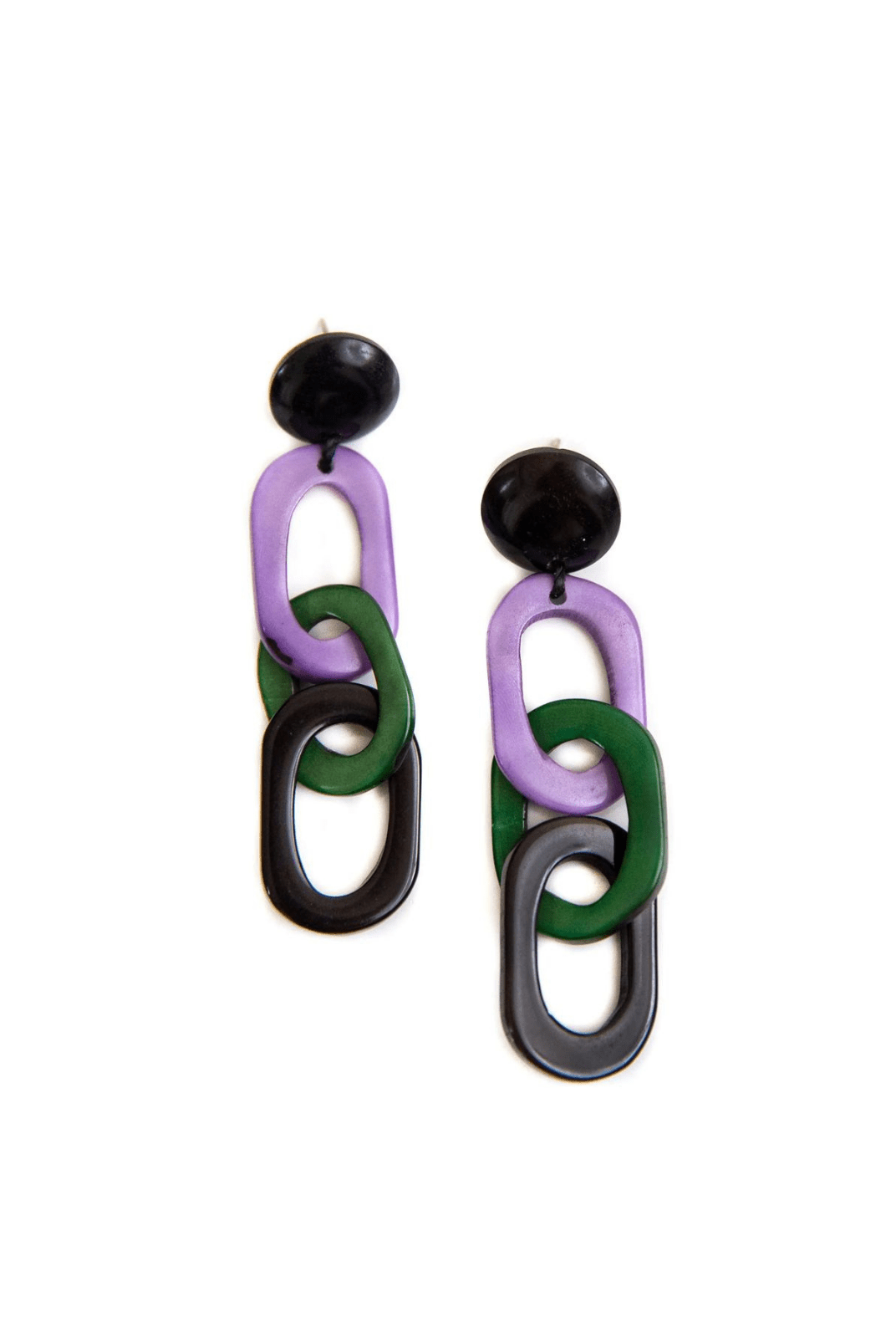 Rose & Lee Co Luciana Earrings, Lavender Combo Earrings