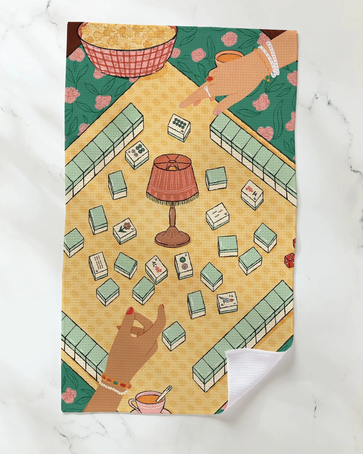 Rose & Lee Co Lucky Hand Tea Towel Home & Gifts
