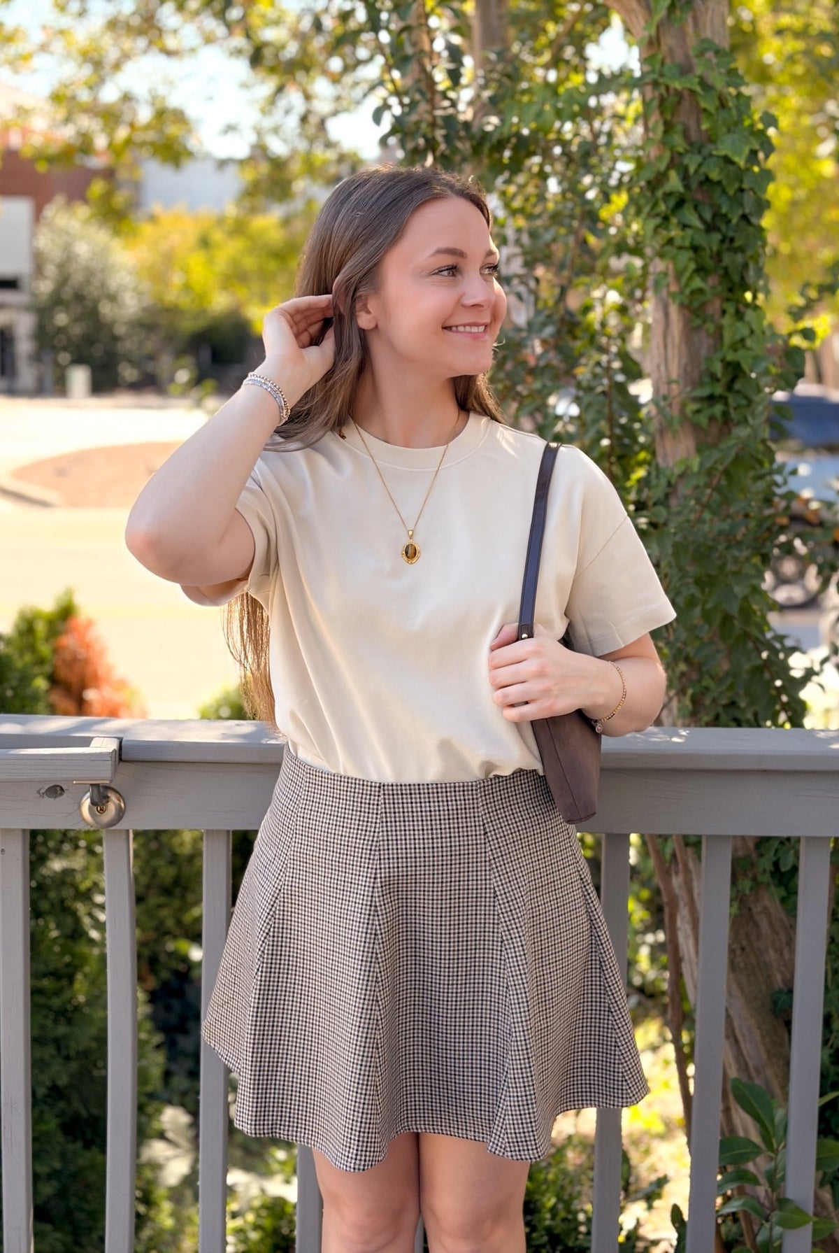 Rose & Lee Co Reagan Skirt, Brown Skirts