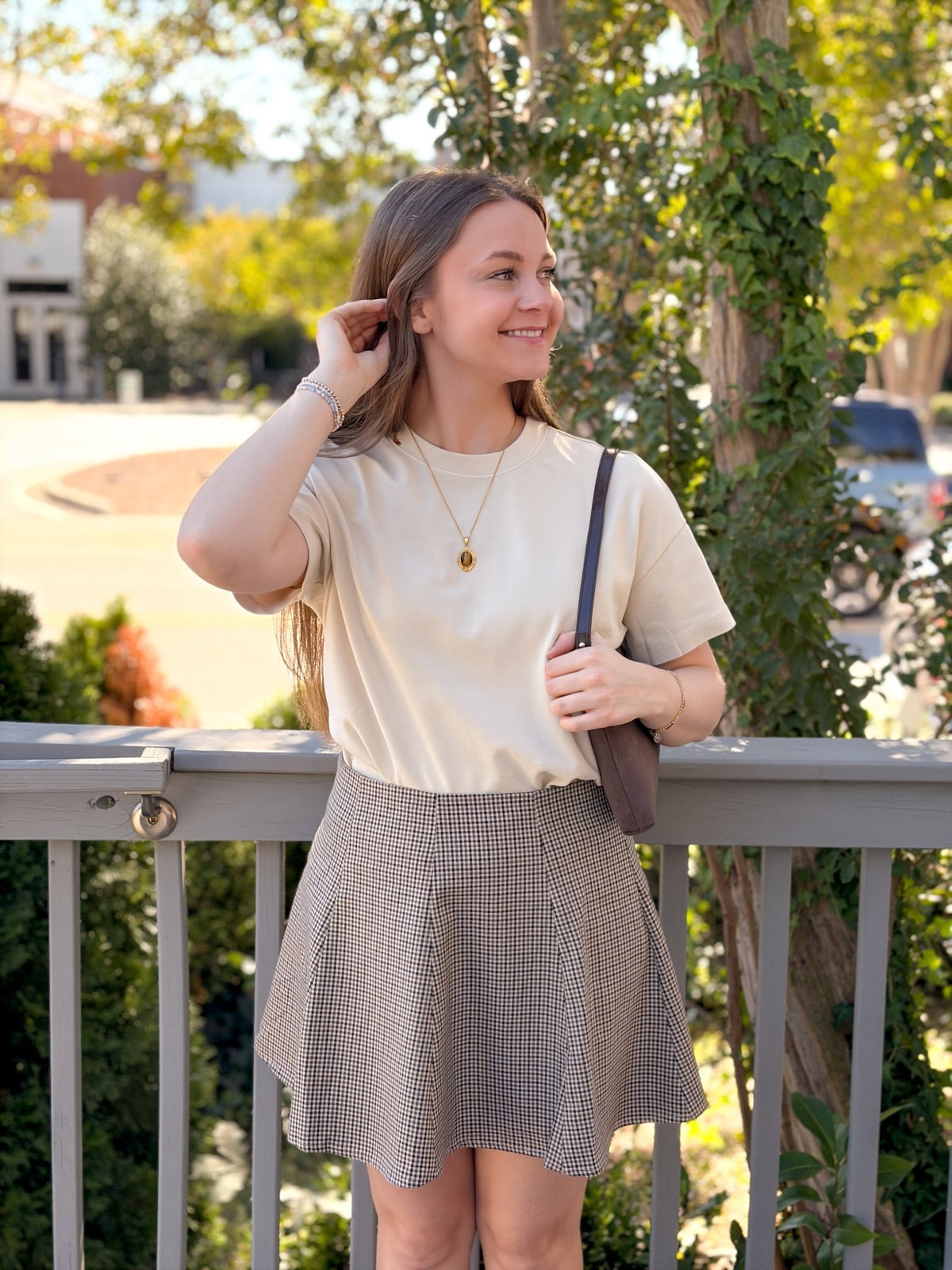 Rose & Lee Co Reagan Skirt, Brown Skirts