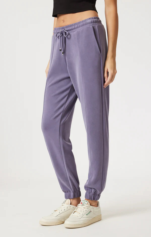 Purple Cuffed Sweatpants