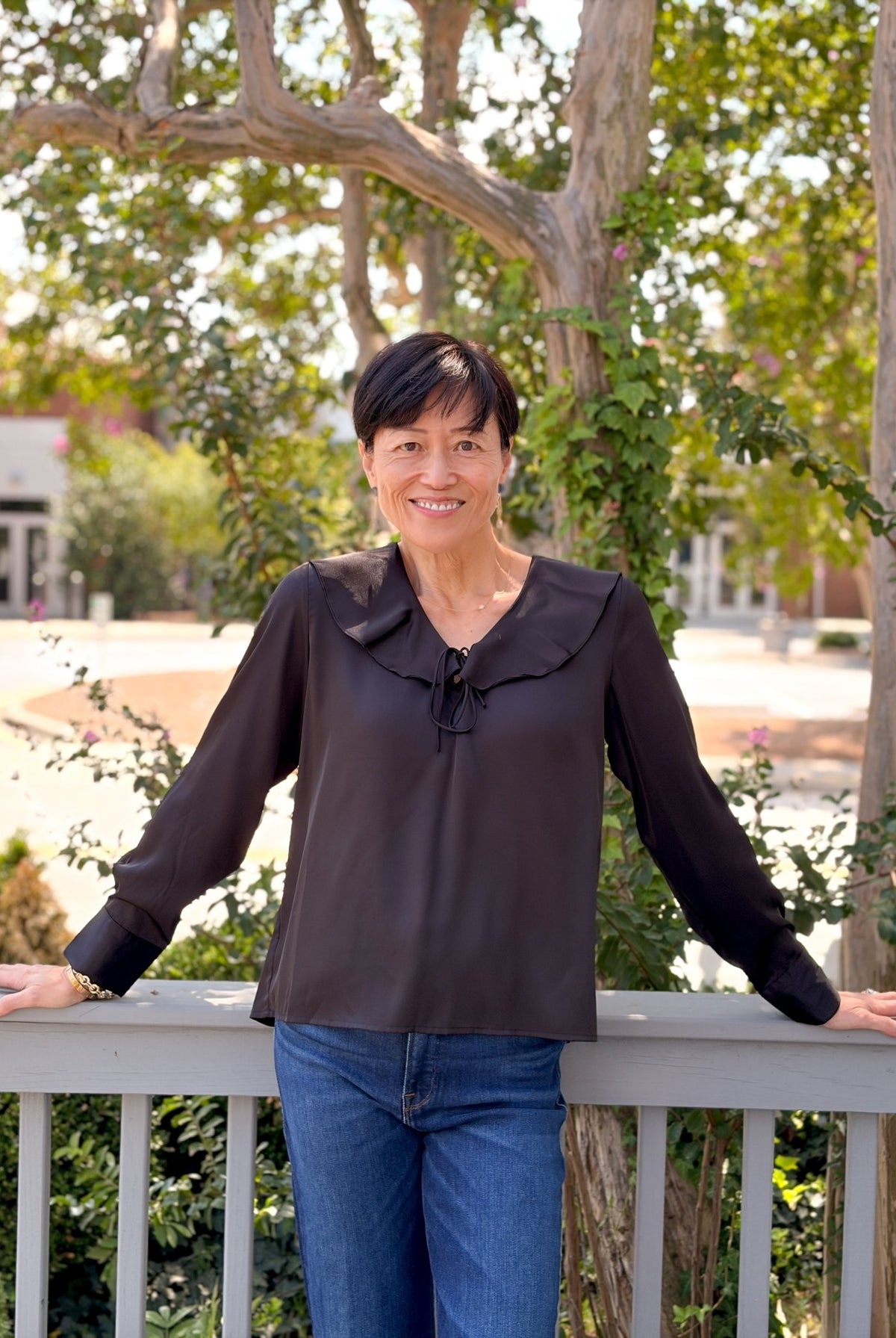 Rose & Lee Co Madelyn Top, Black Long Sleeve
