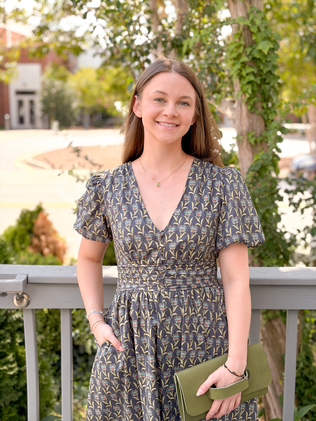 Rose & Lee Co Magnolia Dress, Twilight Bloom Work Dress