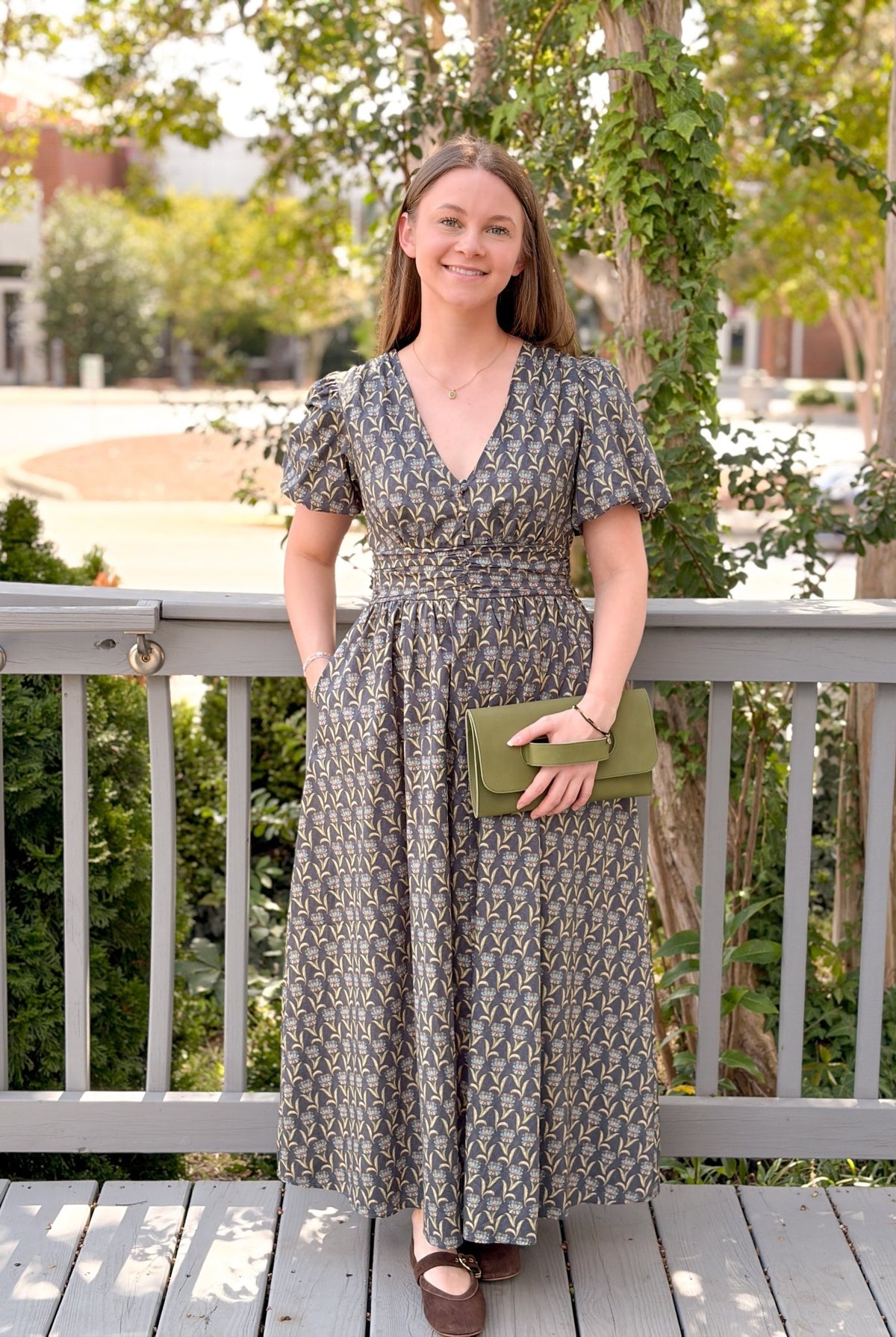 Rose & Lee Co Magnolia Dress, Twilight Bloom Work Dress