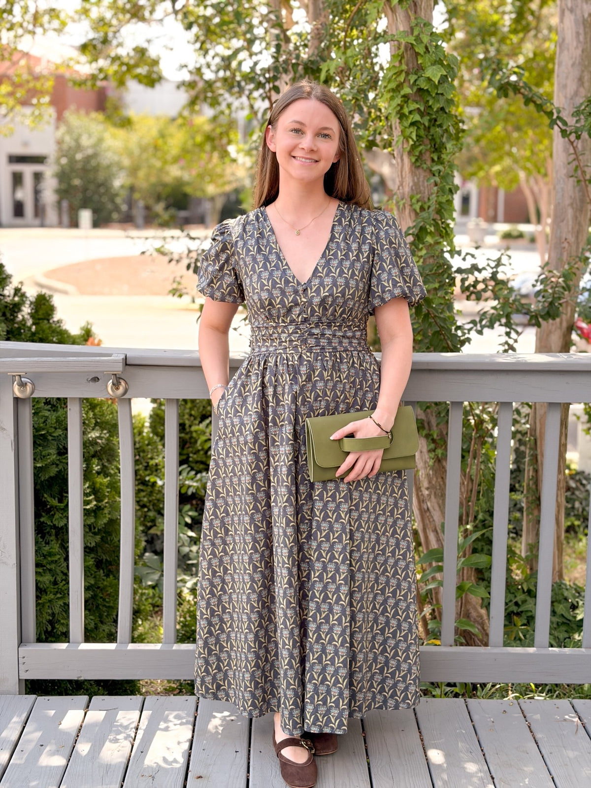 Rose & Lee Co Magnolia Dress, Twilight Bloom Work Dress