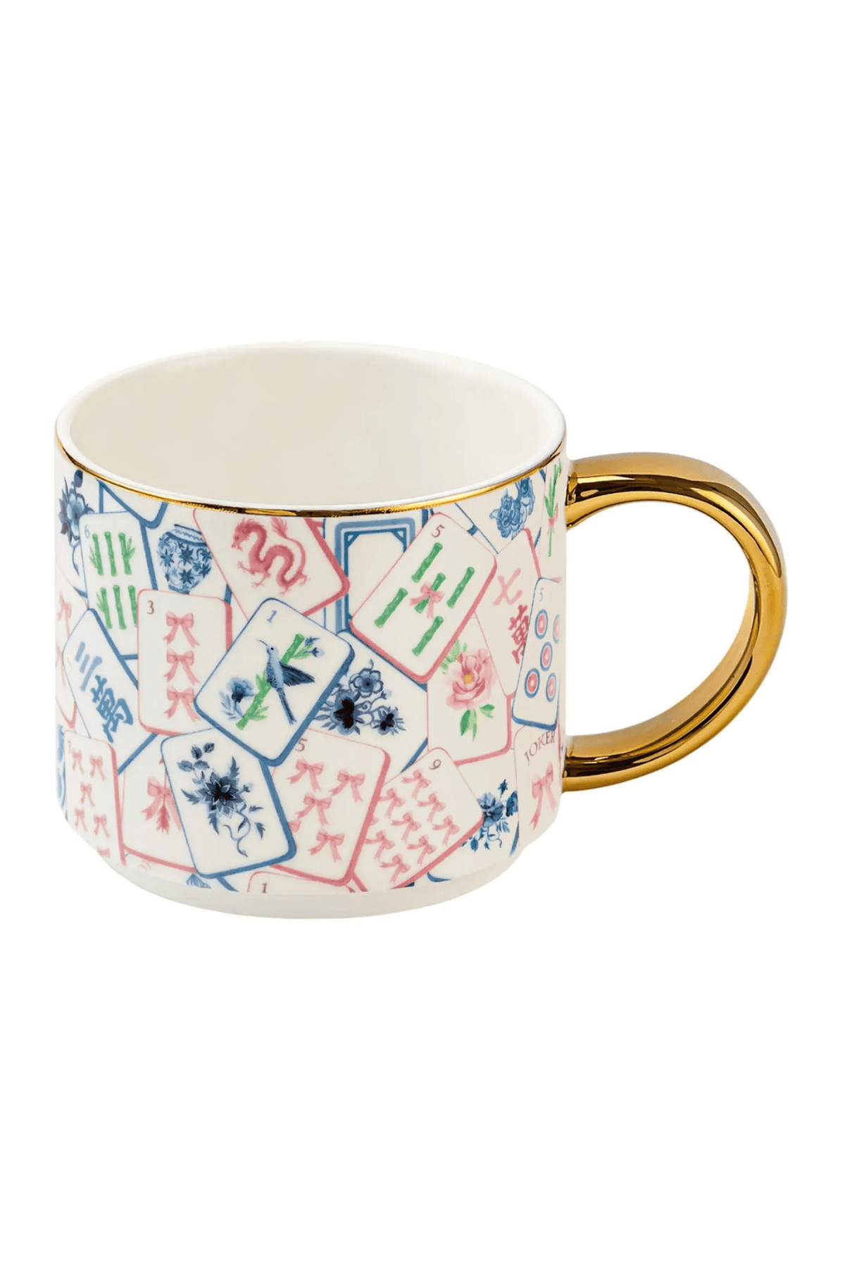 Rose & Lee Co Coffee Mug, Mahjong Tiles Drinkware