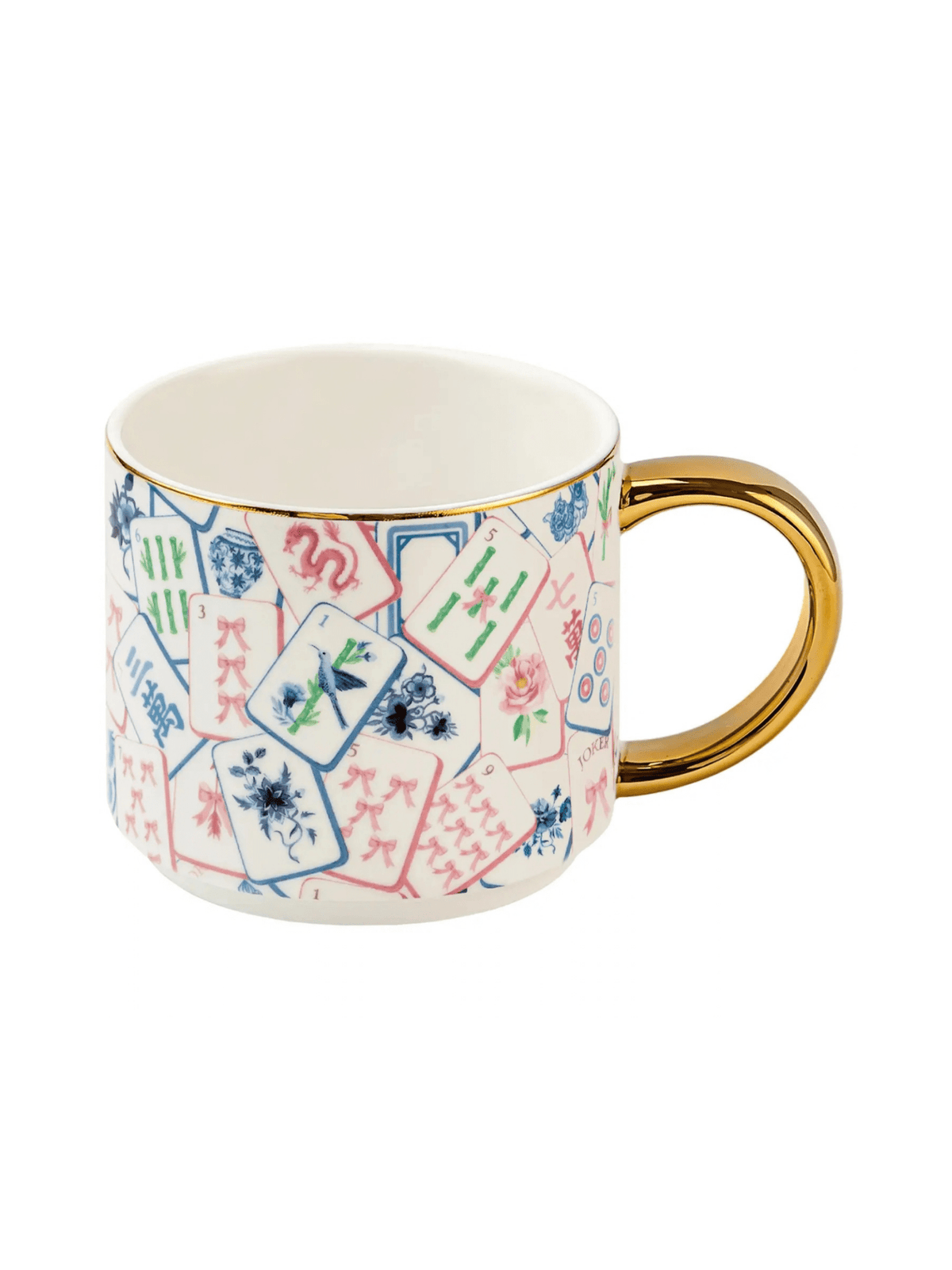 Rose & Lee Co Coffee Mug, Mahjong Tiles Drinkware