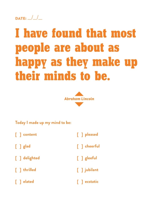 One Thing Every Day That Makes You Happy Journal