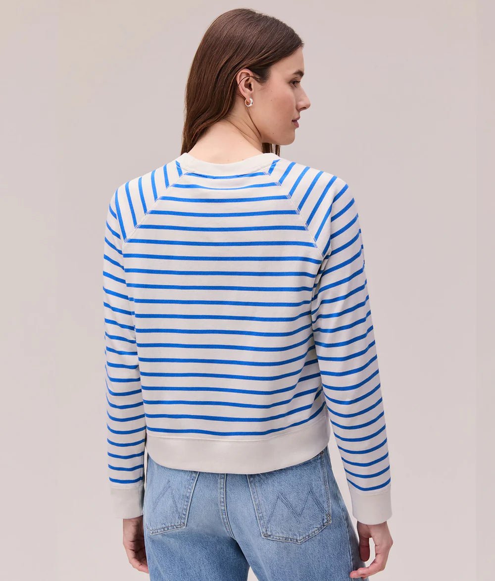 Rose & Lee Co Malibu Sweatshirt, Pop Blue Stripe Sweatshirt & Hoodies