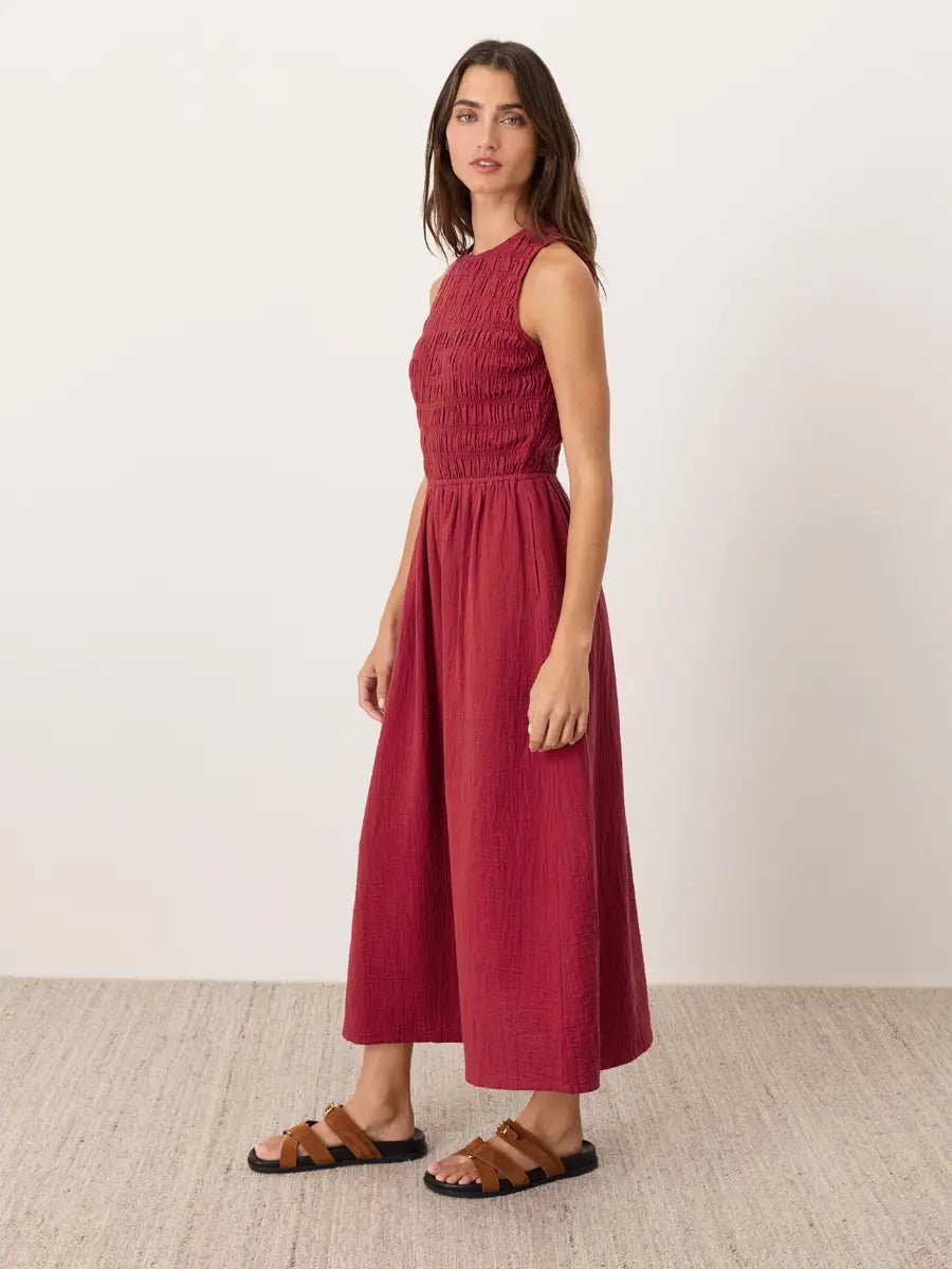 Rose & Lee Co Maria Dress, Poppy Red Casual Dresses