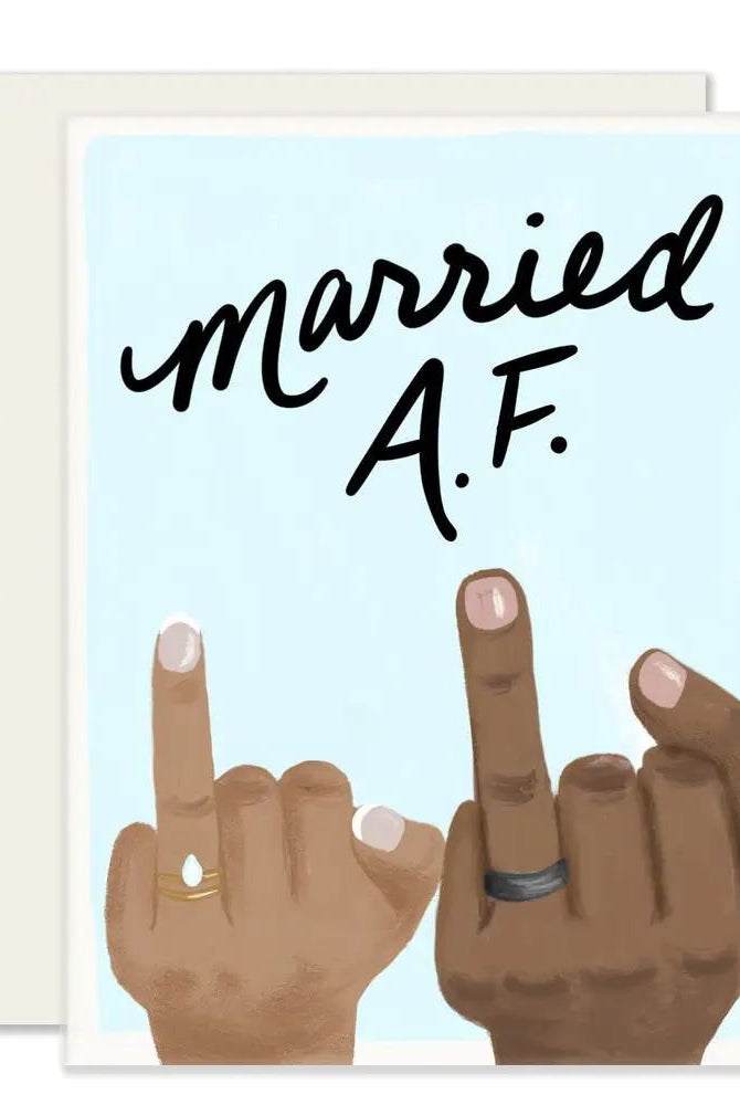 Rose & Lee Co Married AF Card Stationery