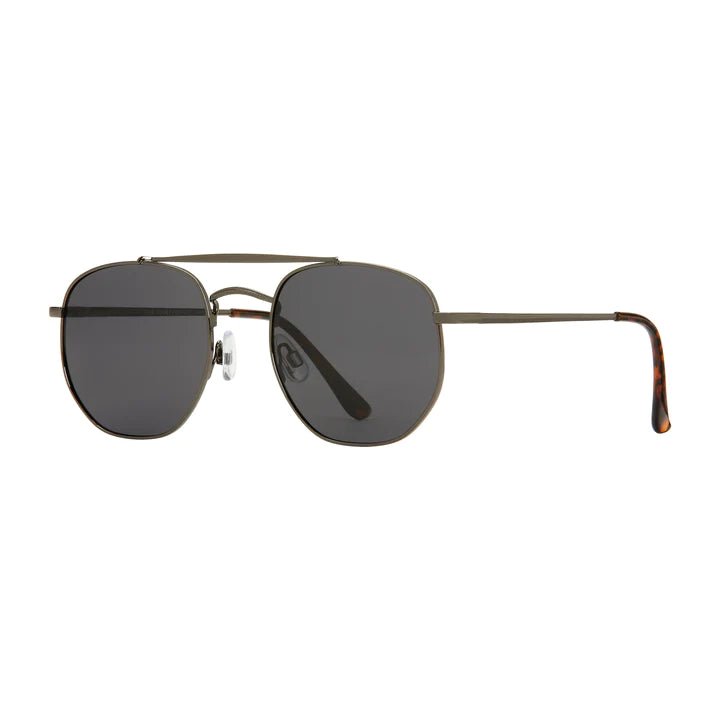 Rose & Lee Co Matilija Sunglasses, Gunmetal + Tortoise Tips/ Smoke Polarized unknown