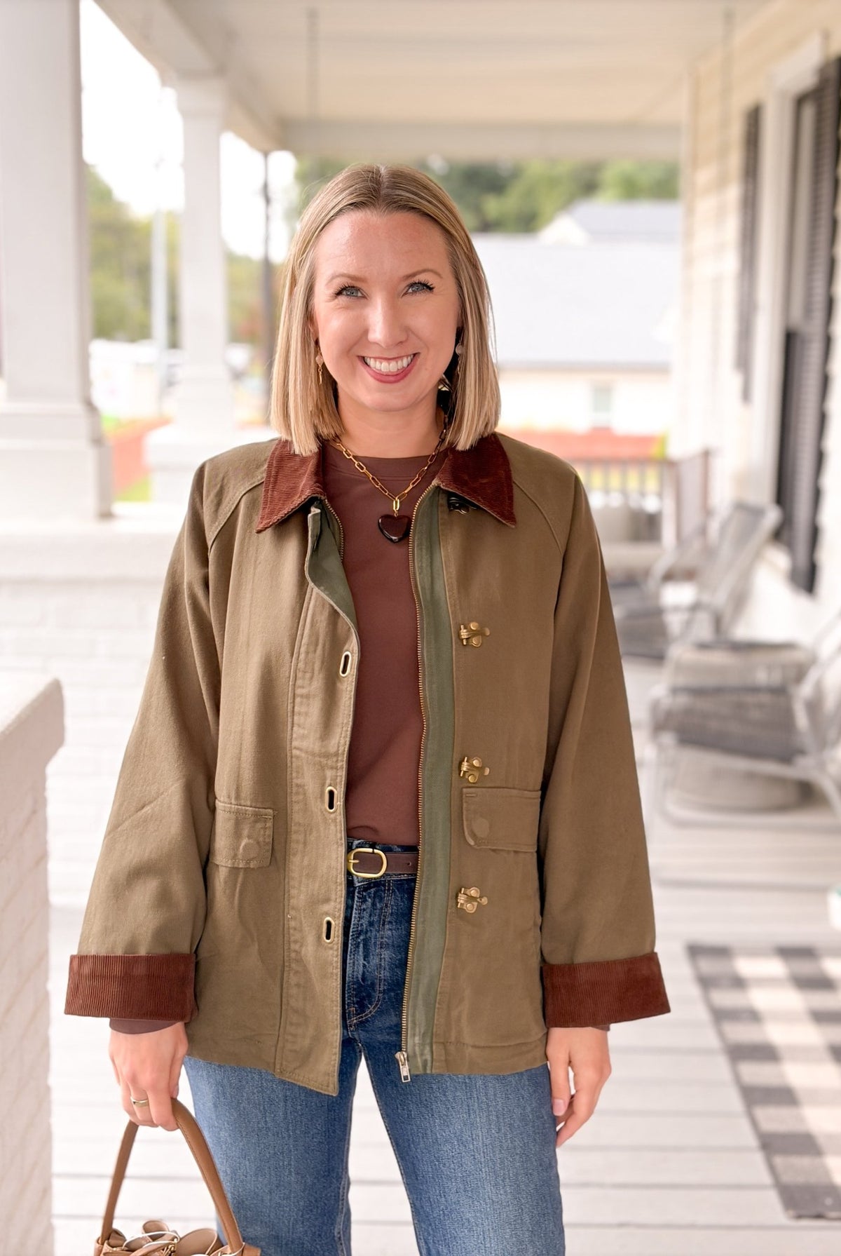 Rose & Lee Co Matin Jacket, Olive Jackets