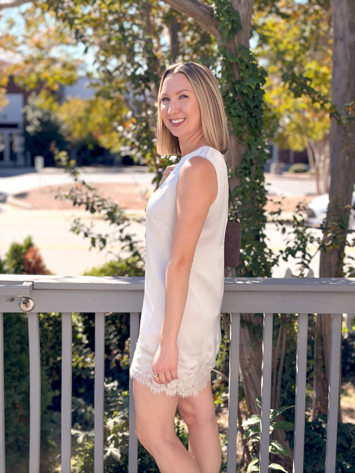 Rose & Lee Co Meadow Muse Dress, Frosted Pearl by Z Supply Casual Dresses