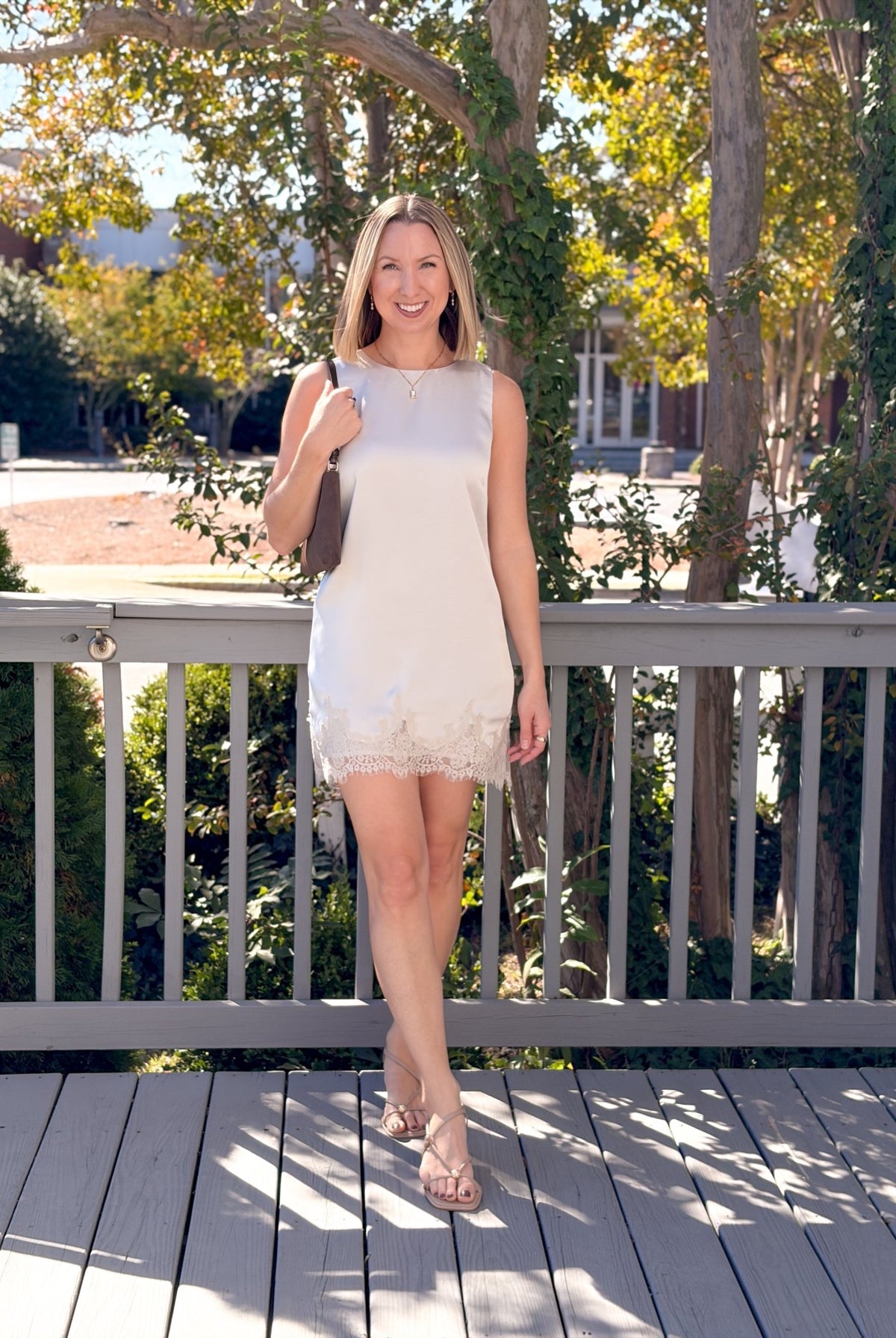 Rose & Lee Co Meadow Muse Dress, Frosted Pearl by Z Supply Casual Dresses