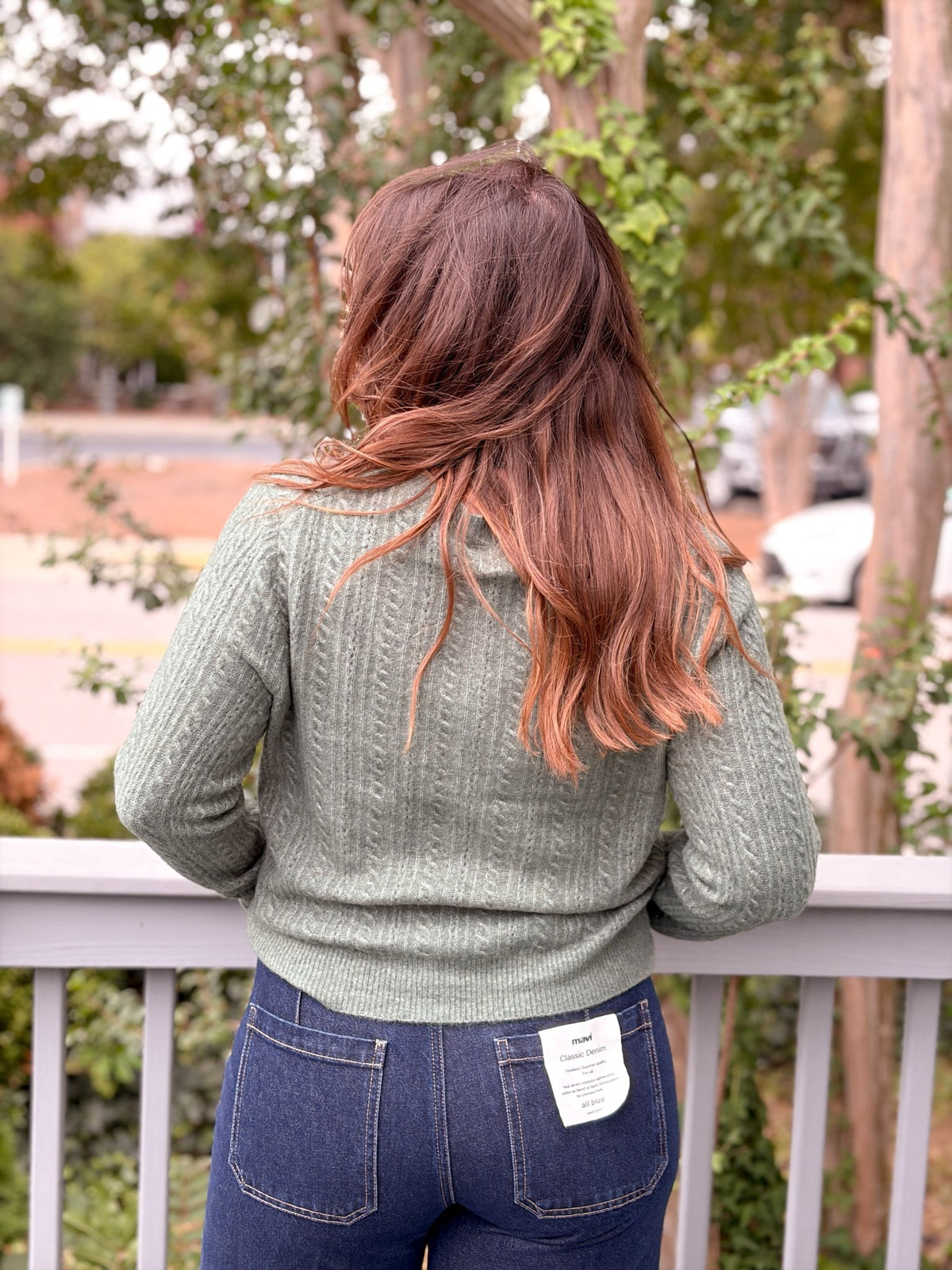 Rose & Lee Co Medina Pointelle Cardigan, Monstera by Z Supply Cardigan