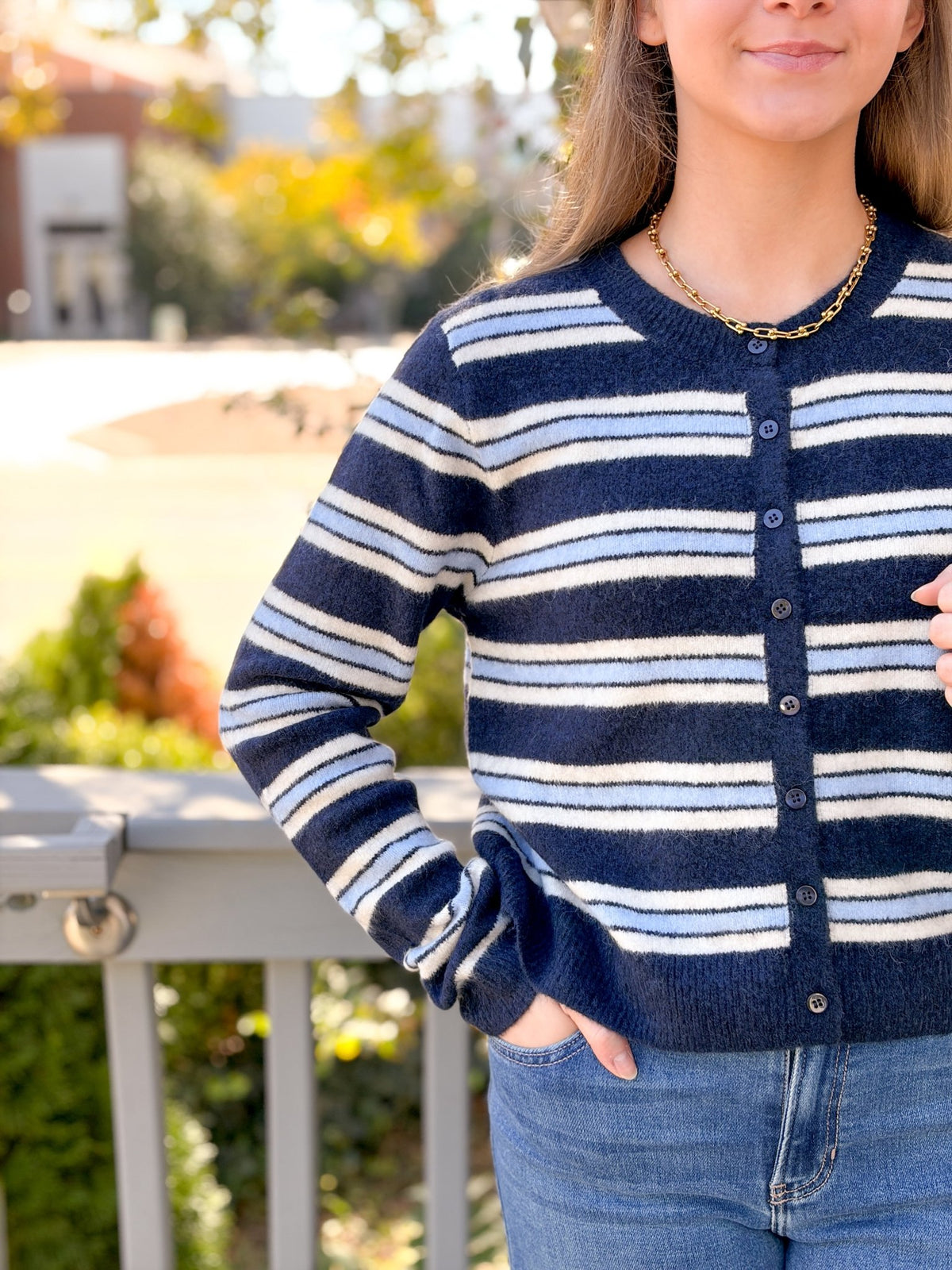 Rose & Lee Co Medina Stripe Cardigan, Eclipse by Z Supply Cardigan