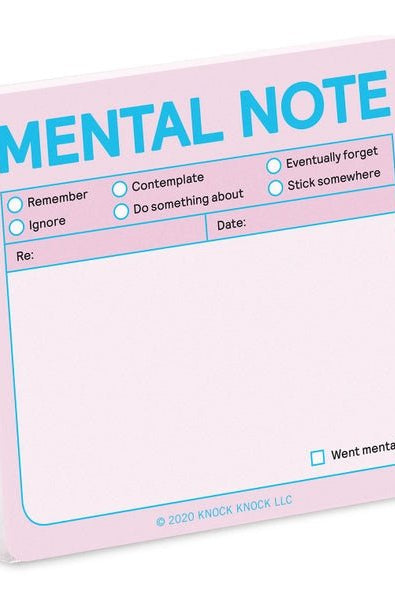 Rose & Lee Co Mental Note Sticky Notes, Pastel Stationery