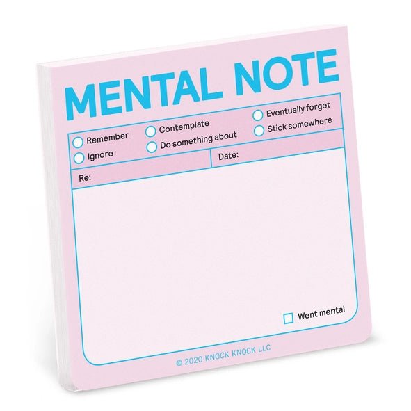 Rose & Lee Co Mental Note Sticky Notes, Pastel Stationery