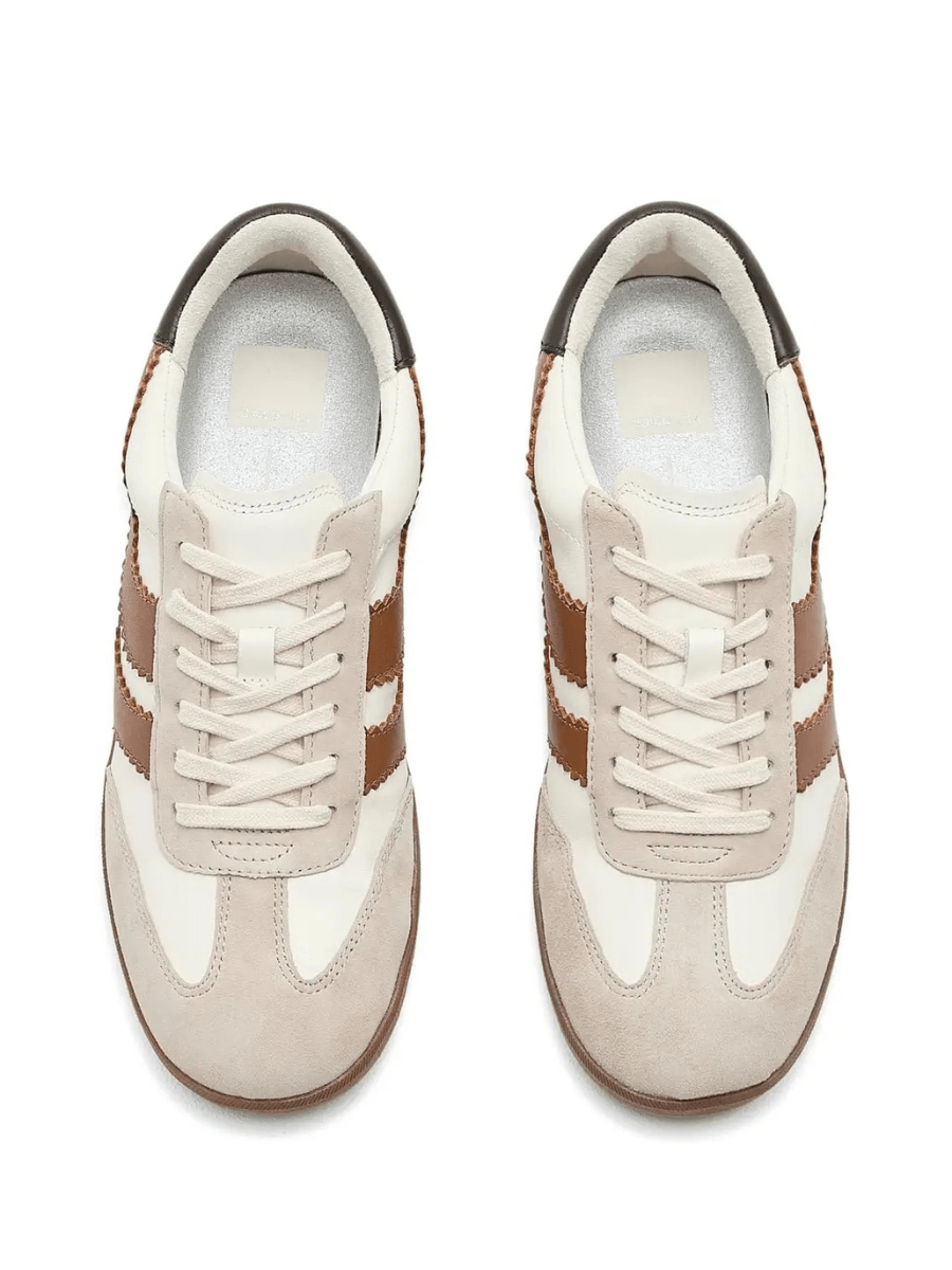 Rose & Lee Co Merit Sneakers, White/Tan Leather by Dolce Vita Accessories