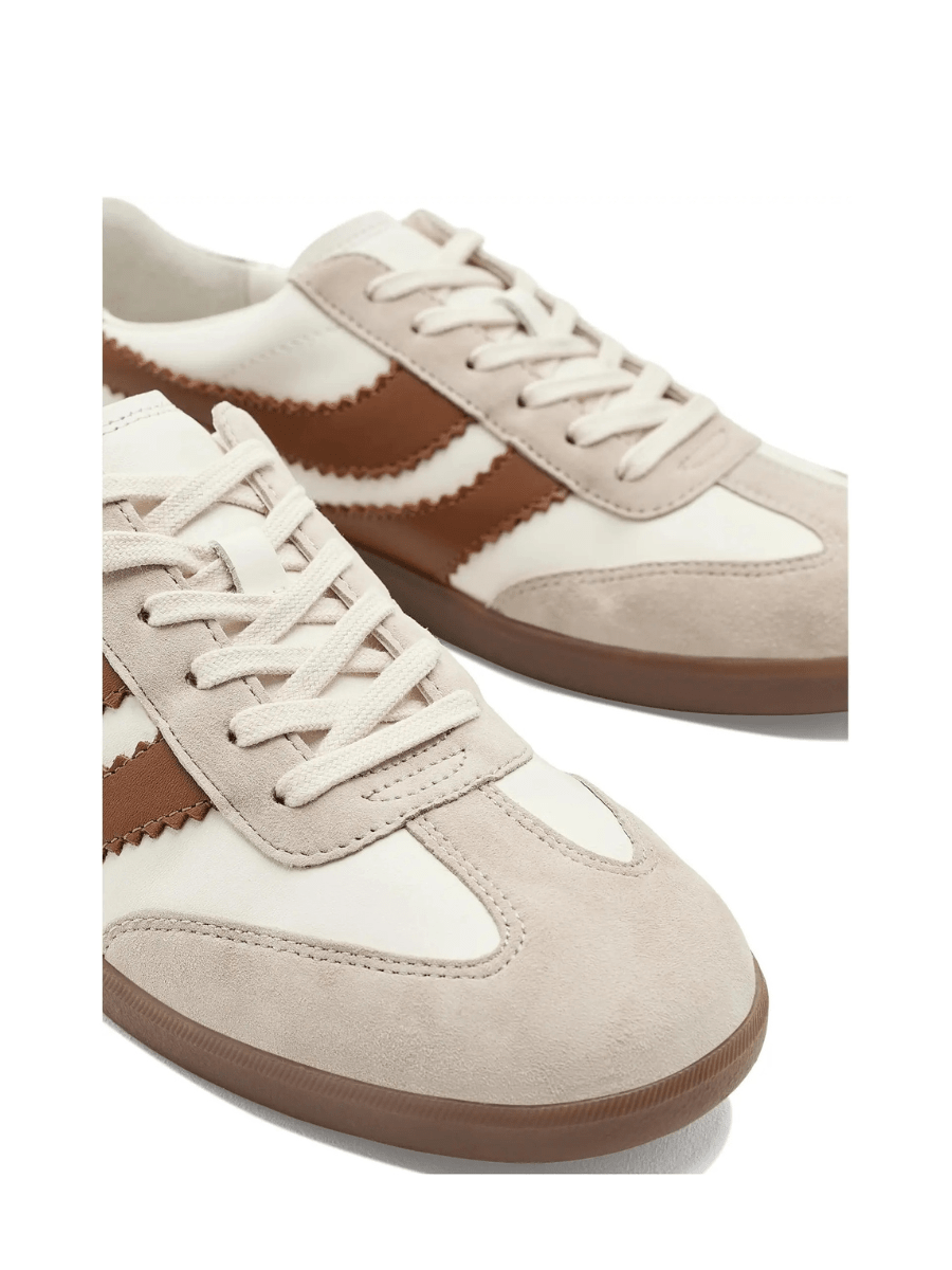 Rose & Lee Co Merit Sneakers, White/Tan Leather by Dolce Vita Accessories