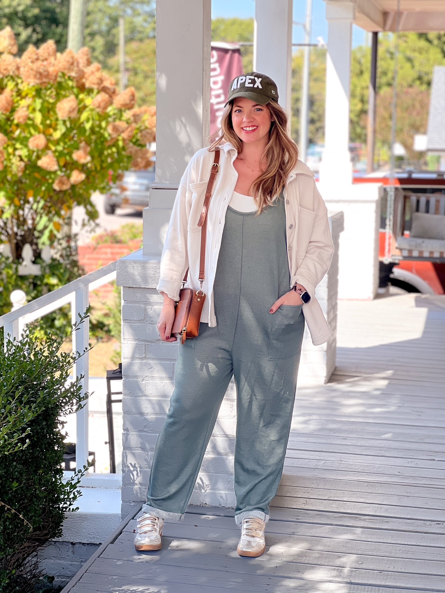 Olive Green Sleeveless Jumpsuit