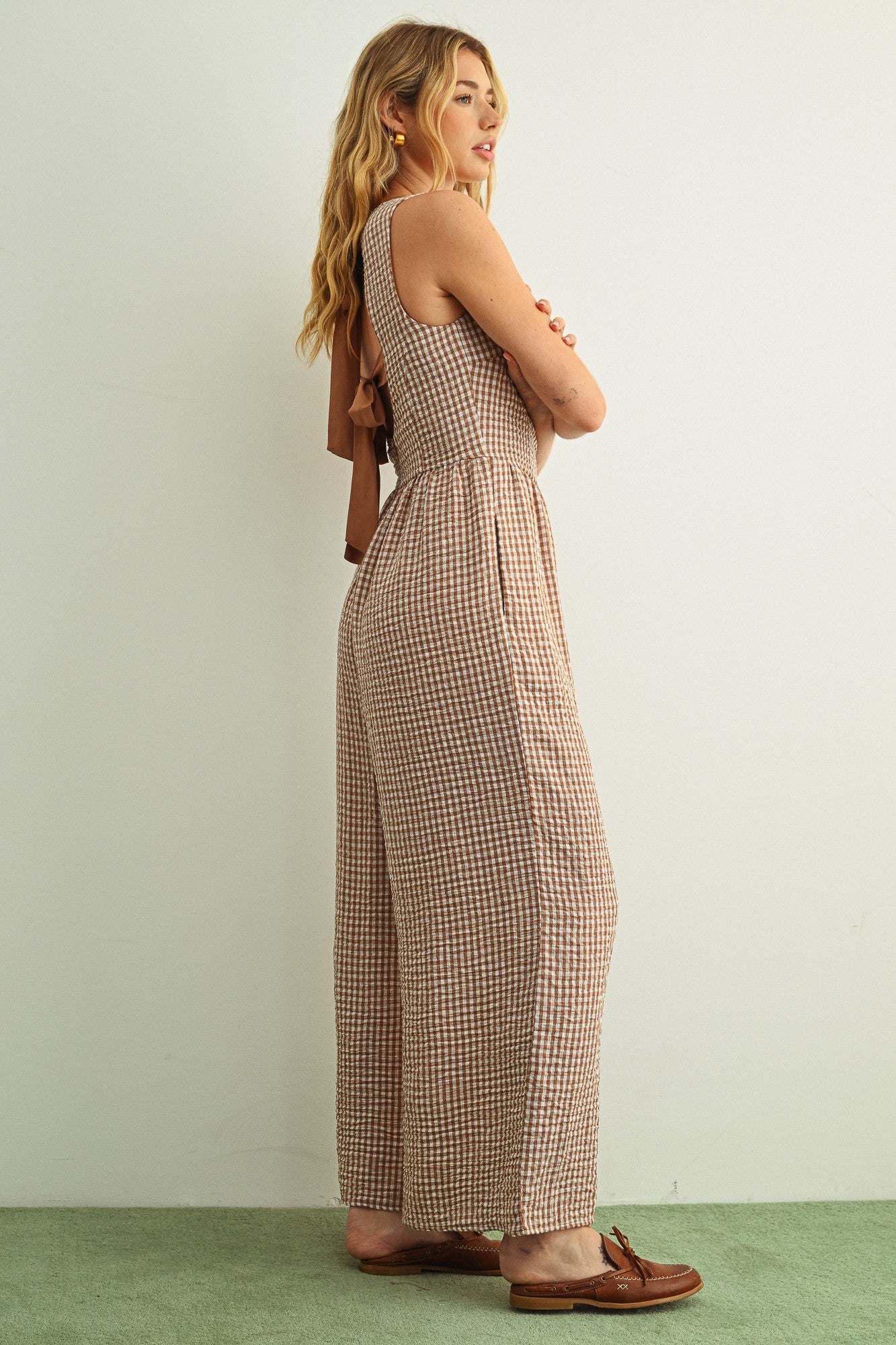 Rose & Lee Co Mila Jumpsuit, Brown Jumpsuit
