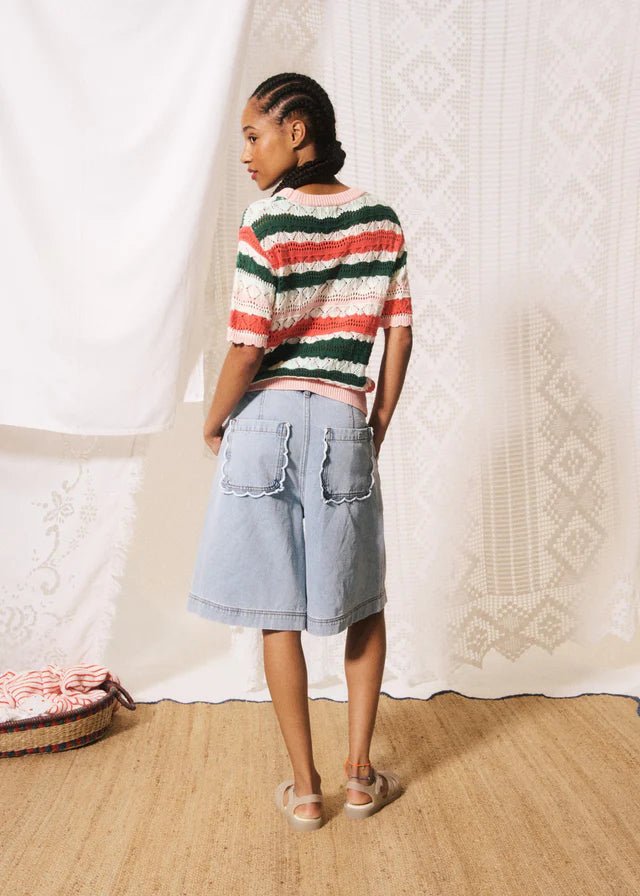 Rose & Lee Co Mina Top, Multi short sleeve