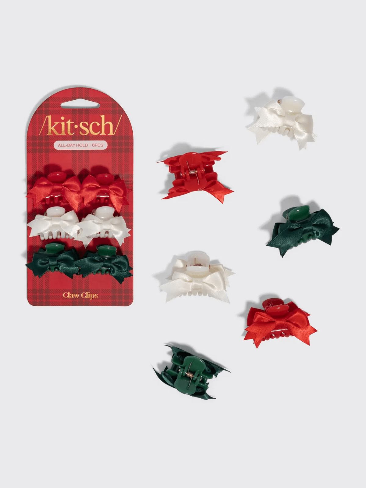 Rose & Lee Co Mini Bow Claw Clips, 6pc Set Hair