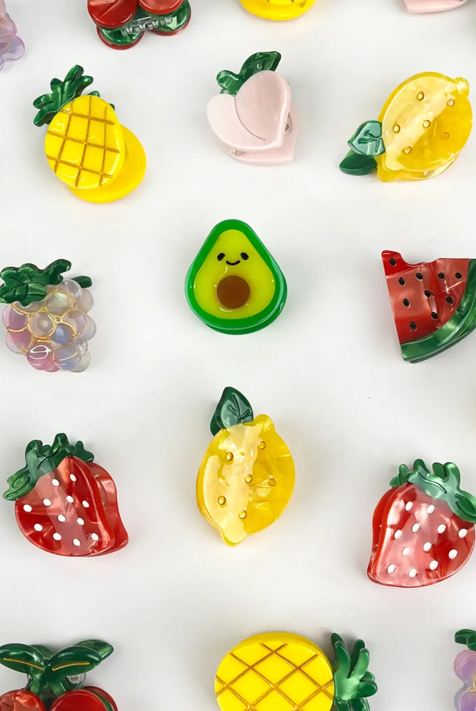 Rose & Lee Co Mini Fruit Claw Clip, Assorted Accessories