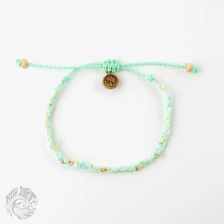 Rose & Lee Co Railay Beaded Bracelet, Mint Green Bracelets
