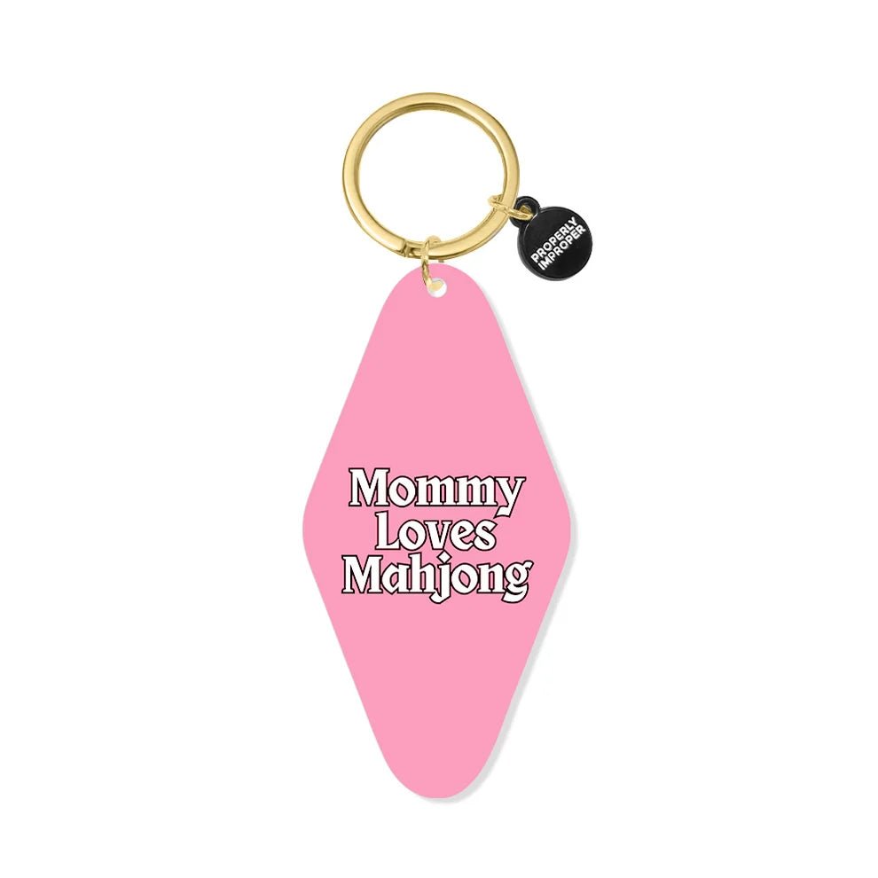 Rose & Lee Co Keychain, Mommy Loves Mahjong Home & Gifts