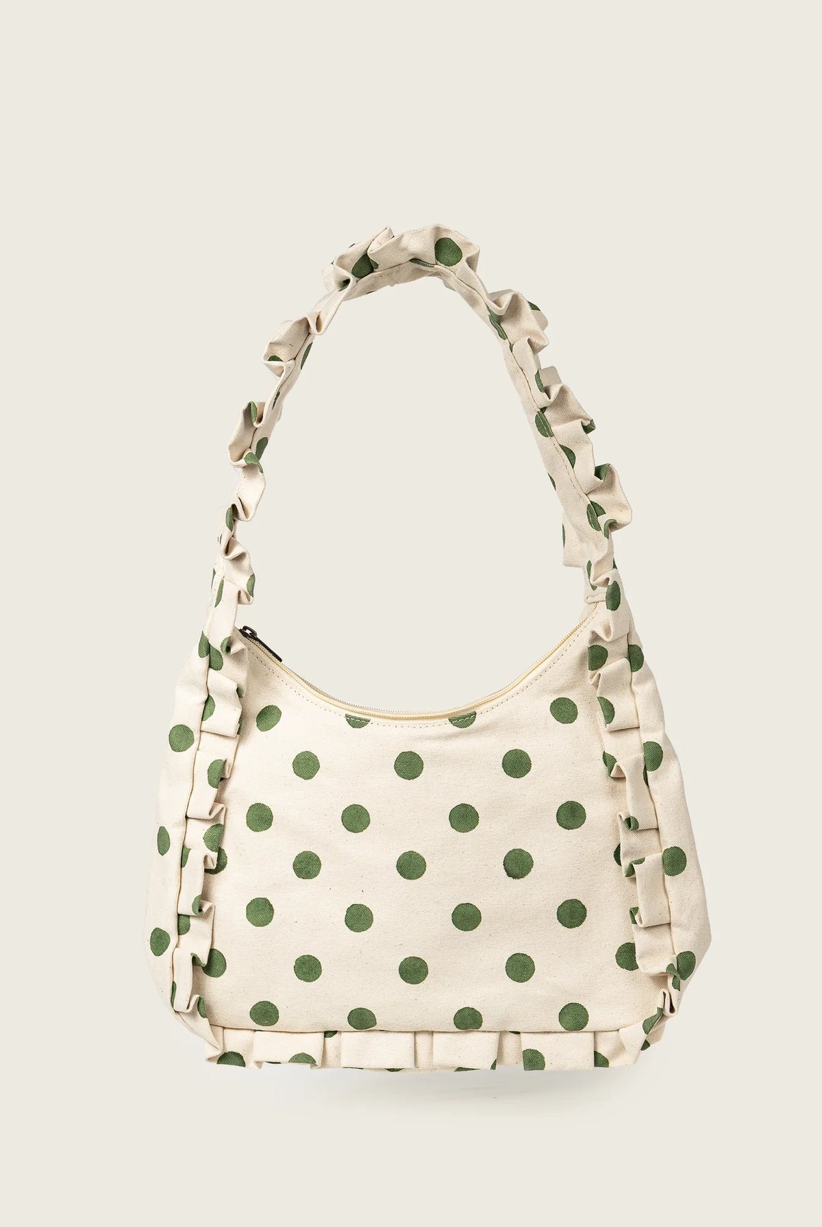Rose & Lee Co Momo Shoulder Bag, Olive Dot Bags
