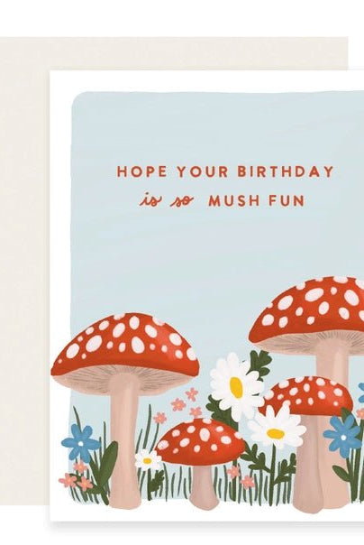 Rose & Lee Co Mushroom Birthday Card Stationery