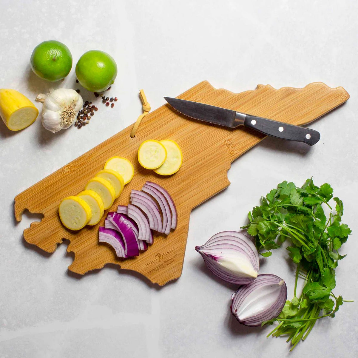 Rose & Lee Co Colorful North Carolina Cutting Board Home & Gifts