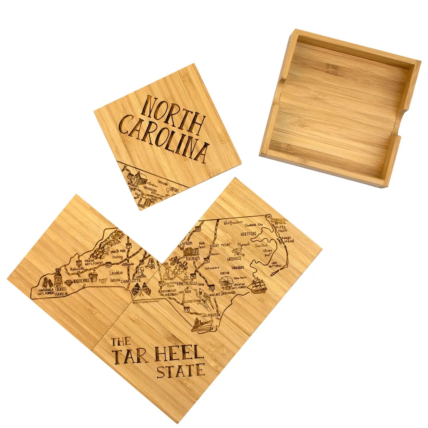 NC State Coaster Set