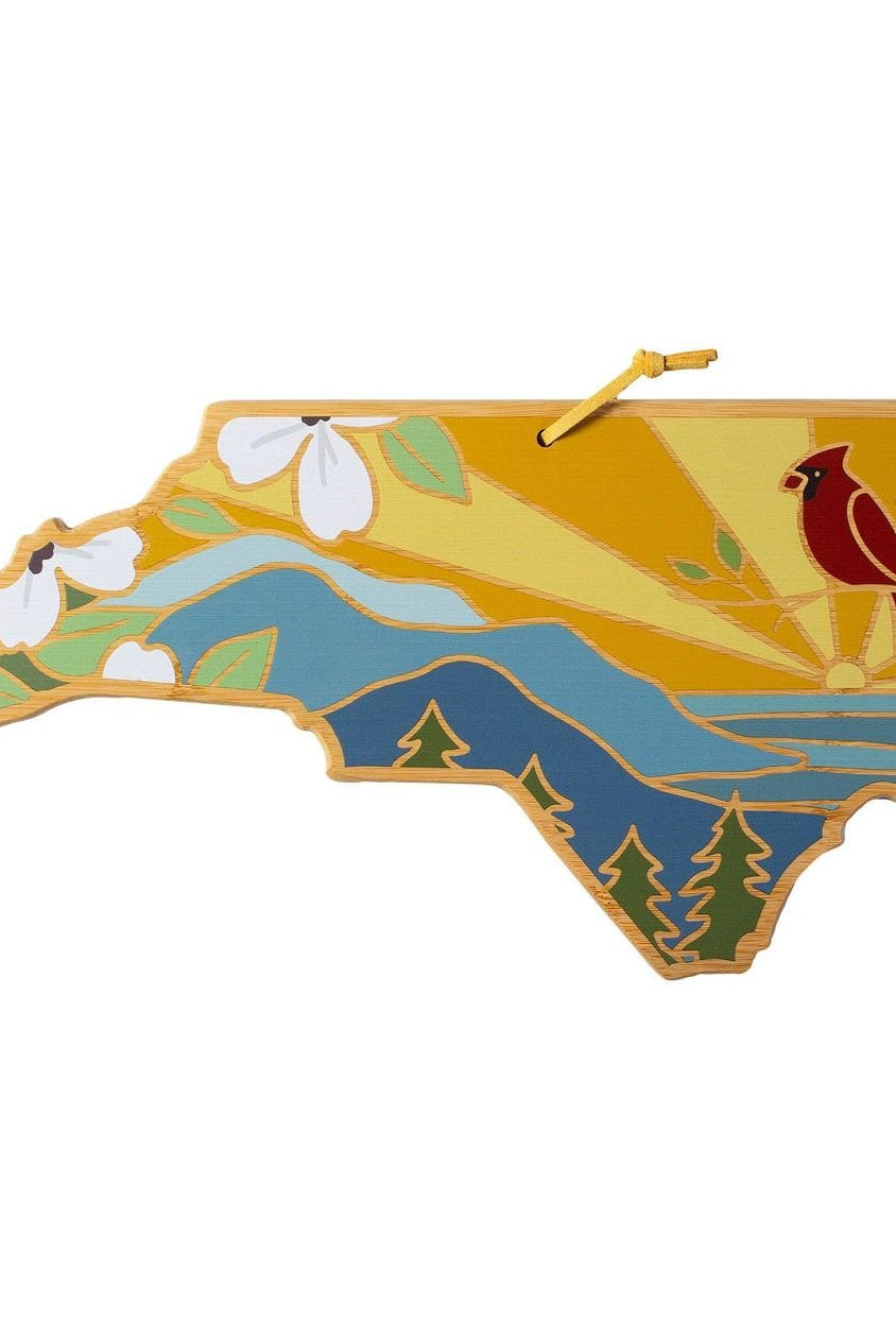 Rose & Lee Co Colorful North Carolina Cutting Board Home & Gifts