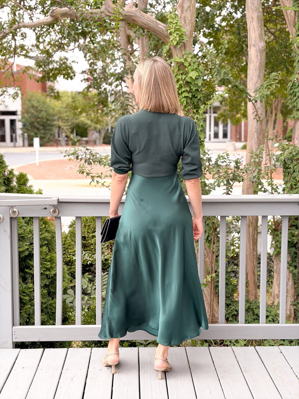 Rose & Lee Co Nellie Dress, Dark Green Event Dress