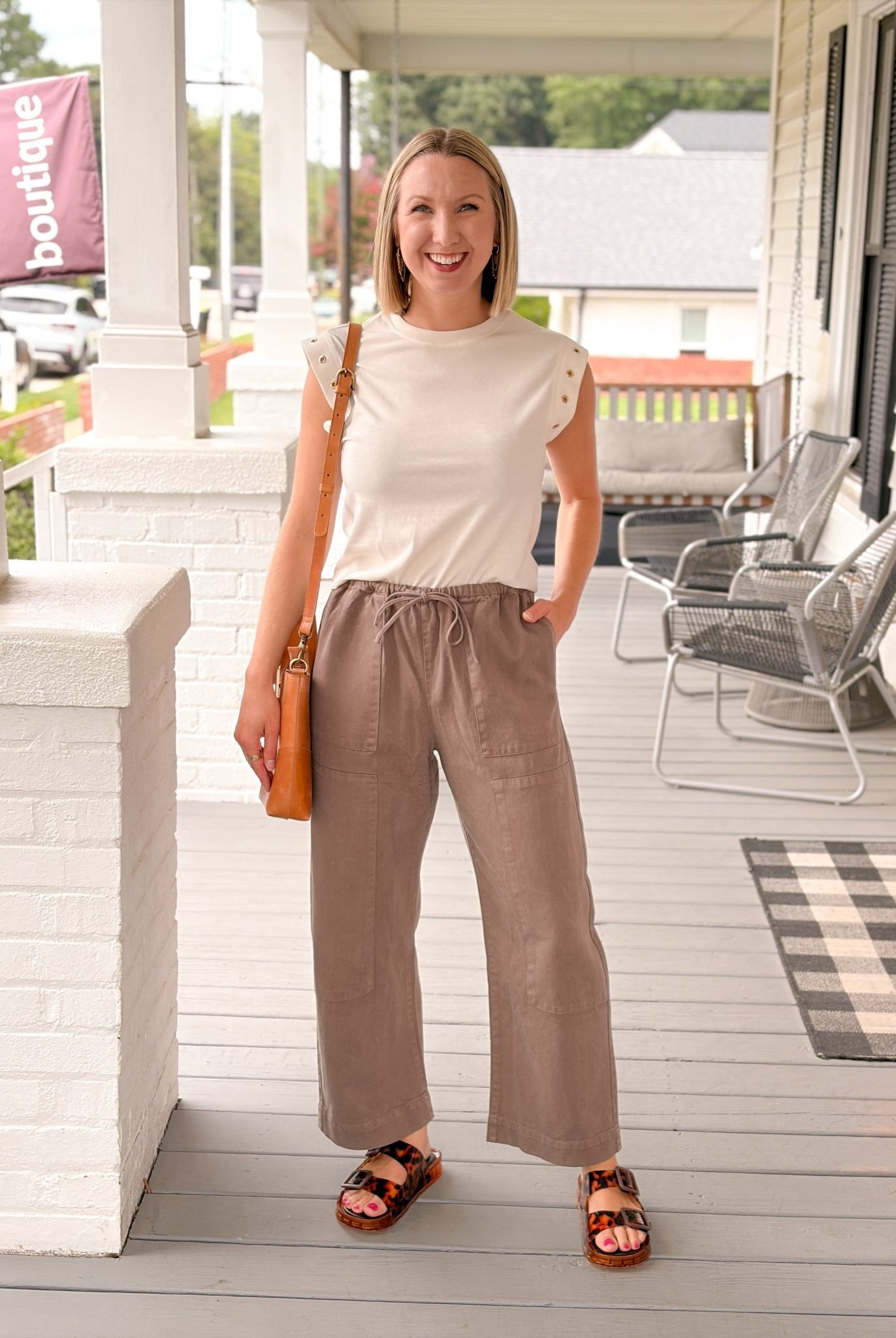 Rose & Lee Co Kit Pants, Pebble Coast by Z Supply Pants