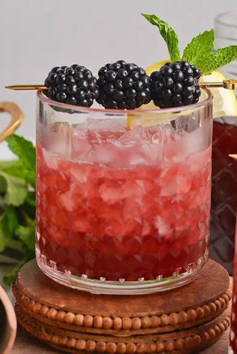 Rose & Lee Co Single Serve Craft Cocktail Mix, Blackberry Bourbon Smash Food & Drink