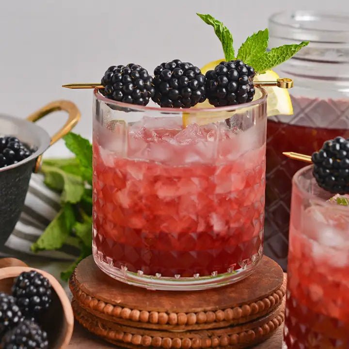 Rose & Lee Co Single Serve Craft Cocktail Mix, Blackberry Bourbon Smash Food & Drink