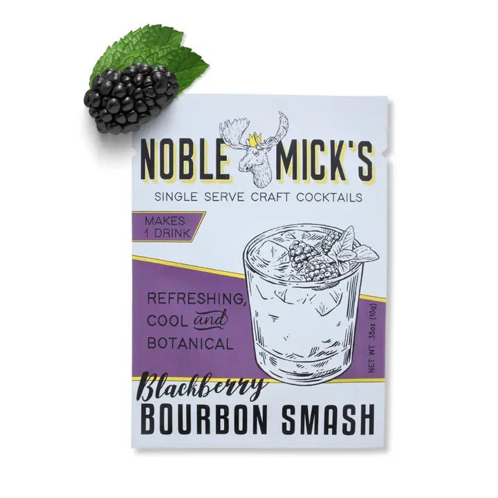 Rose & Lee Co Single Serve Craft Cocktail Mix, Blackberry Bourbon Smash Food & Drink