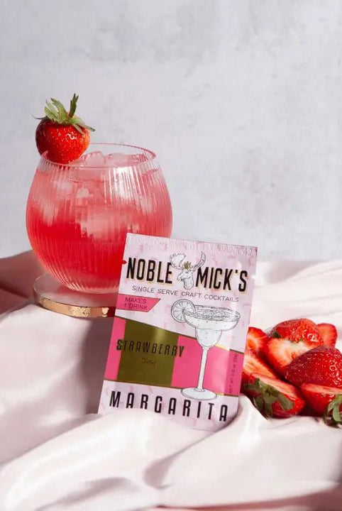 Rose & Lee Co Single Serve Craft Cocktail Mix, Strawberry Margarita Food & Drink