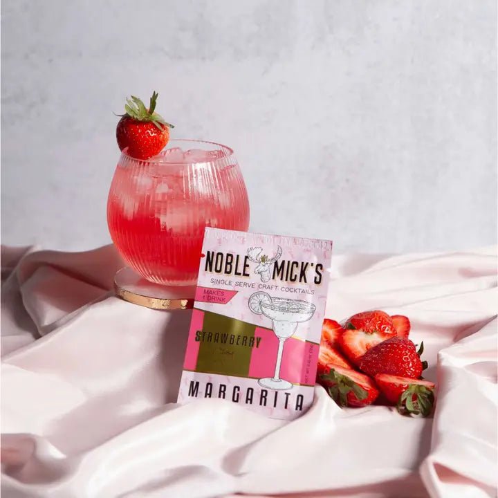 Rose & Lee Co Single Serve Craft Cocktail Mix, Strawberry Margarita Food & Drink
