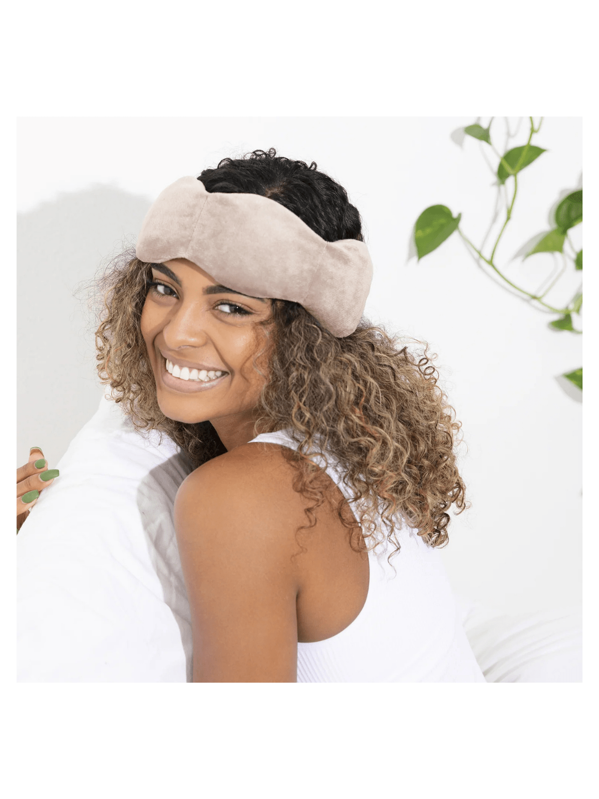 Rose & Lee Co Weighted Sleep Mask, Latte Home & Gifts