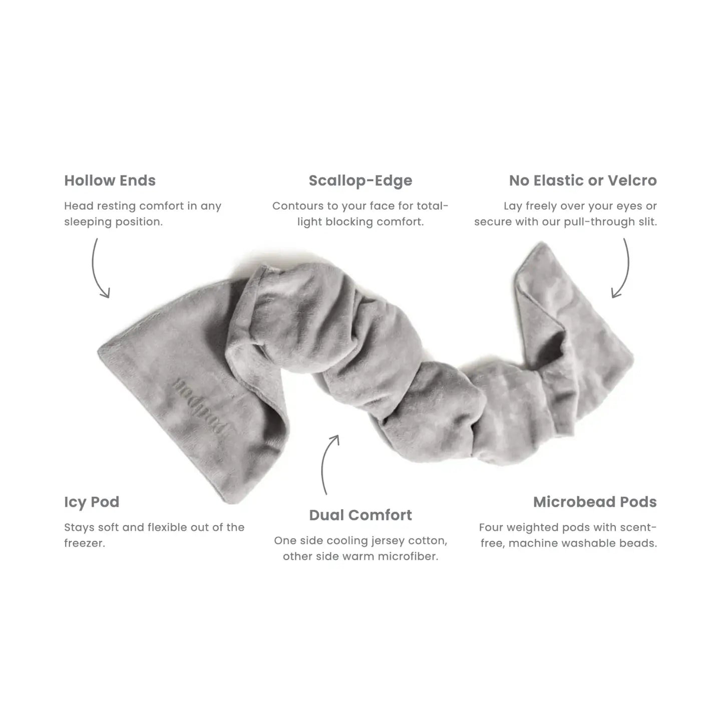 Rose & Lee Co Weighted Sleep Mask, Onyx Home & Gifts
